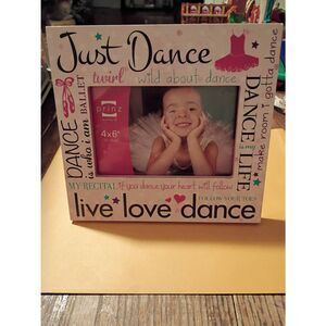 Prinz Just Dance 4x6 Picture Frame Whirl Wild About Dance Girl Room Decor